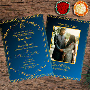 Invitation Photo personnalisée du Mariage hindou indien Ganes