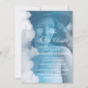 Invitation Photo personnalisée Elle est sur la Fête des marié