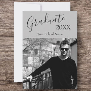 Invitation Photo personnalisée Maison ouverte aux diplômés no
