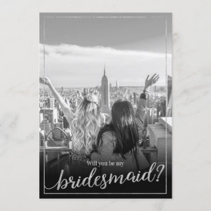 Invitation Photo Personnalisée Seras-Tu Ma Servante D'Époux