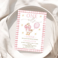 Photo Pink Bow One Silly Goose 1er anniversaire