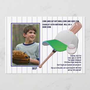Invitation photo Play Ball