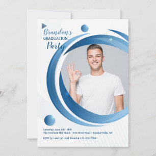 Invitation photo pour la fête de fin d'études du c