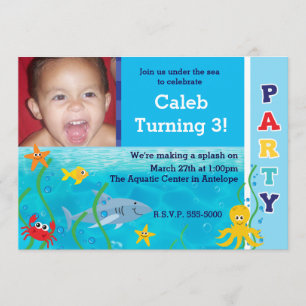 Invitation photo pour l'anniversaire des enfants s