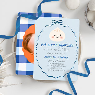 Invitation Photo pour le 1er anniversaire de Little Dumpling