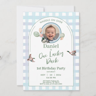 Invitation photo pour le 1er anniversaire de One L