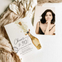 Invitation photo pour le 30e anniversaire