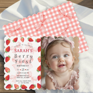 Invitation photo pour le premier anniversaire de C