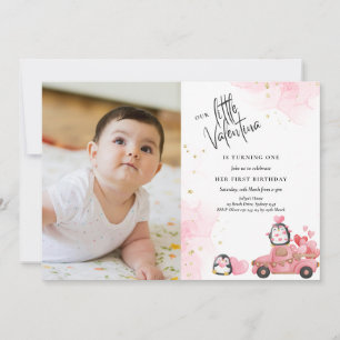Invitation photo pour le premier anniversaire de V