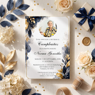 Invitation photo pour les 50 ans d'anniversaire en