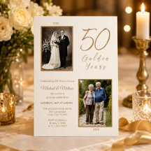 Invitation Photo pour les 50 ans de Surprise