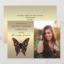 Photo Quinceanera 15 ans Anniversaire Or