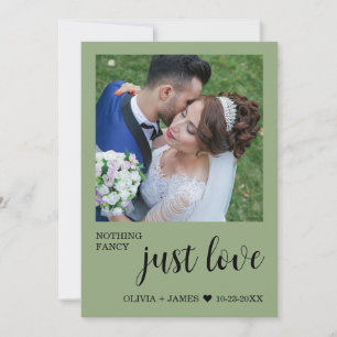 Invitation Photo Rien de Fantastique Juste Amour Réception de