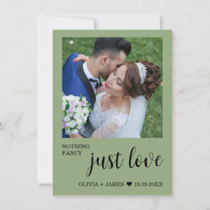 Invitation Photo Rien de Fantastique Juste Amour Réception de