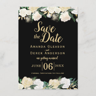 Invitation Photo romantique de mise en mémoire de la date