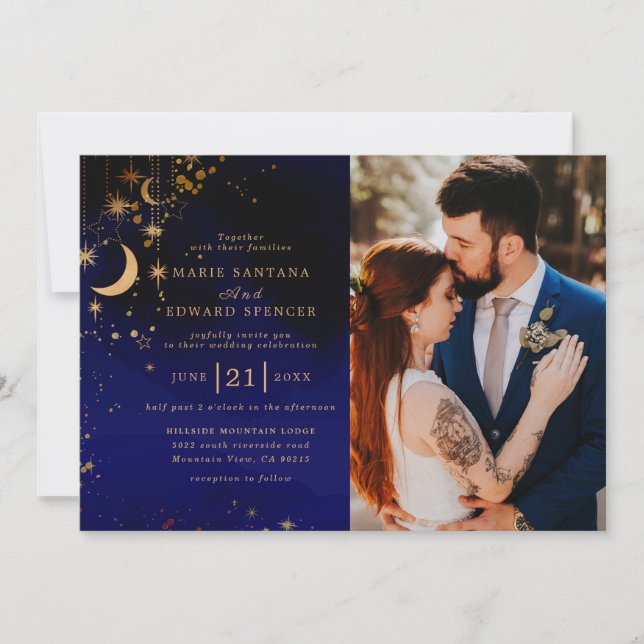 Invitation Photo romantique en couple (Devant)