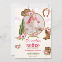 Photo Rose Western Premier Anniversaire Rodéo bébé