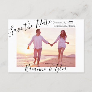 Invitation Photo simple - 3x5 Enregistrer la date
