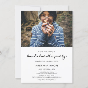 Invitation Photo simple Bachelorette Party