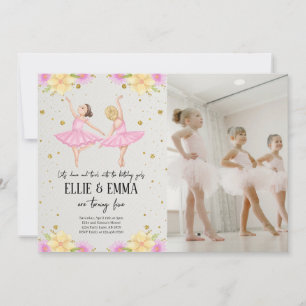 Invitation Photo Soeur ou Twin Ballerina