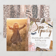 Photo Spa Anniversaire Luxe Safari design Invitati
