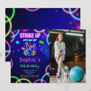 Invitation photo STRIKE UP Bowling
