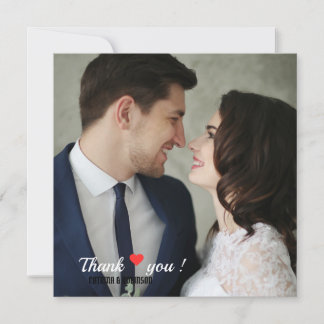 Invitation Photo sur mesure du Mariage du coeur