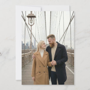 Invitation Photo urbain intime beige