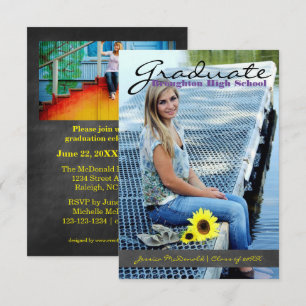 Invitation Photo Vertical Graduate - Bande 3x5