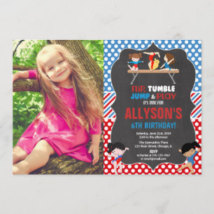 Invitation Photographie d'anniversaire des Jeux olympiques bl