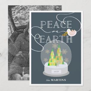 Invitation Photographie de Noël du Globe des neiges