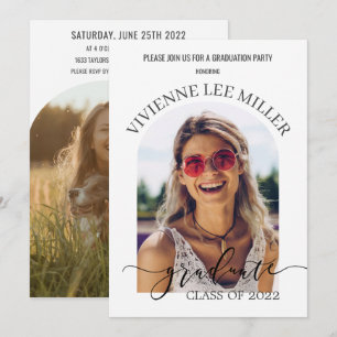 Invitation Photos minimalistes d'arc moderne Photos Photos