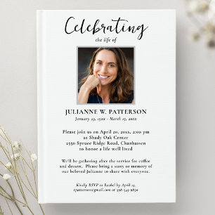 Invitation Photos personnalisés, poème, texte pour célébratio