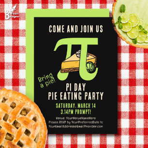 Invitation PI DAY Pie Eating Party