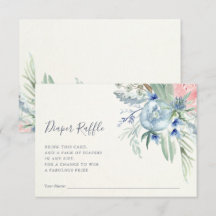 Pic bleu et rose| Raffle de couche de Baby shower