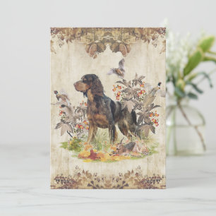Invitation Picardy Spaniel, chasse aux oiseaux