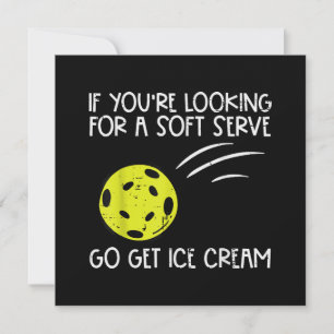 Invitation Pickleball Soft Sert Obtenir Crème Glace Pickle Ba