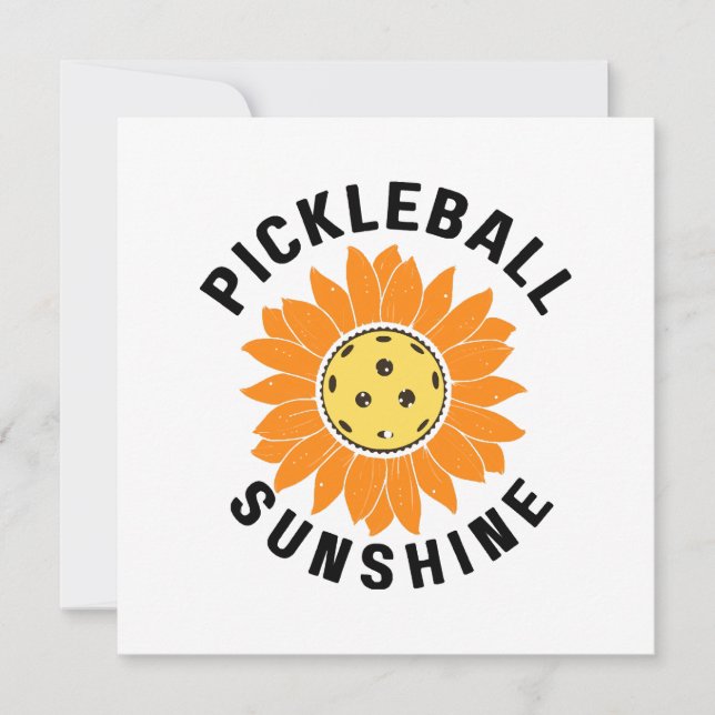 Invitation Pickleball soleil (Devant)