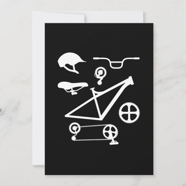 Invitation Pièces Vélo Vélo Vélo Vélo Vélo Vélo Vélo Gi (Devant)