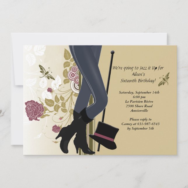 Invitation Pieds heureux d'invitation (Devant)