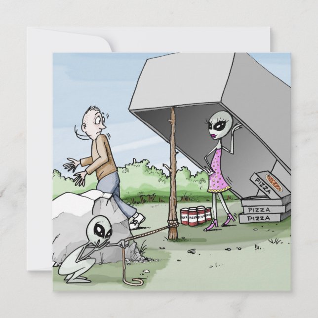 Invitation Piège pour célibataire extraterrestre (Devant)