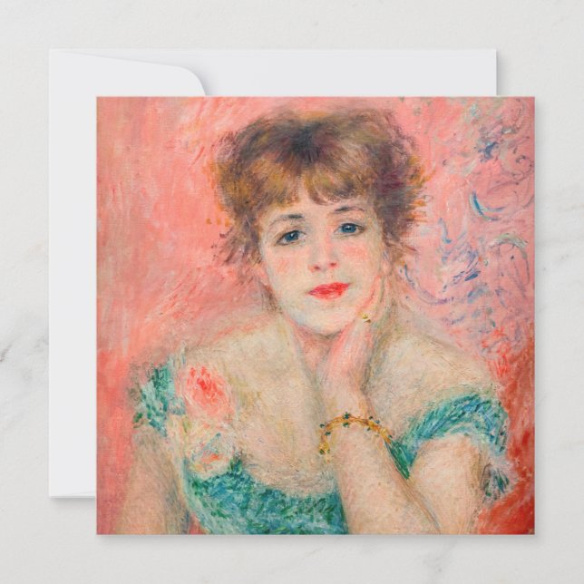 Invitation Pierre-Auguste Renoir - Actrice Jeanne Samary (Devant)