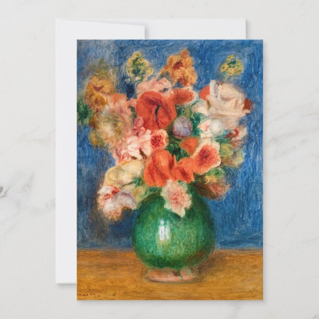 Invitation Pierre-Auguste Renoir - Bouquet (Devant)