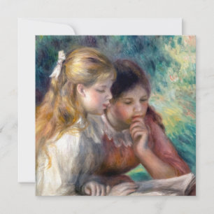 Invitation Pierre-Auguste Renoir - La Lecture