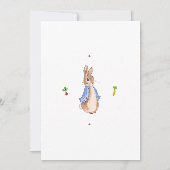 Invitation Pierre le Lapin Personnalisable (Devant)