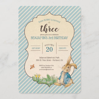 Invitation Pierre Rabbit| Anniversaire