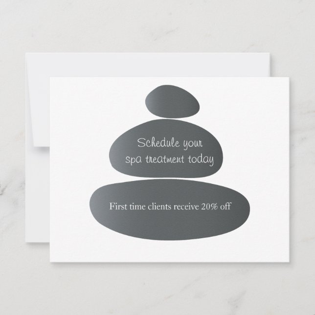 Invitation Pierres de massage (Devant)