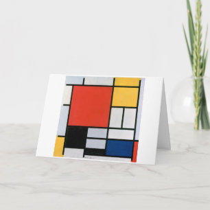 Invitation Piet Mondrian Abstrait