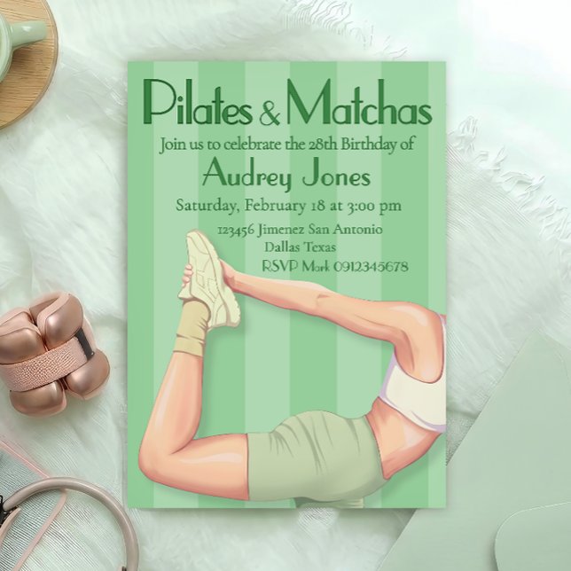 Invitation Pilates et Matchas (Créateur téléchargé)