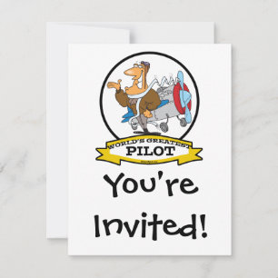 INVITATION PILOTE II LE PLUS GRAND CARTOON HOMME